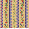 Vera's Garden Vera's Border Stripe Multi | Vicki McCarty | Riley Blake Designs