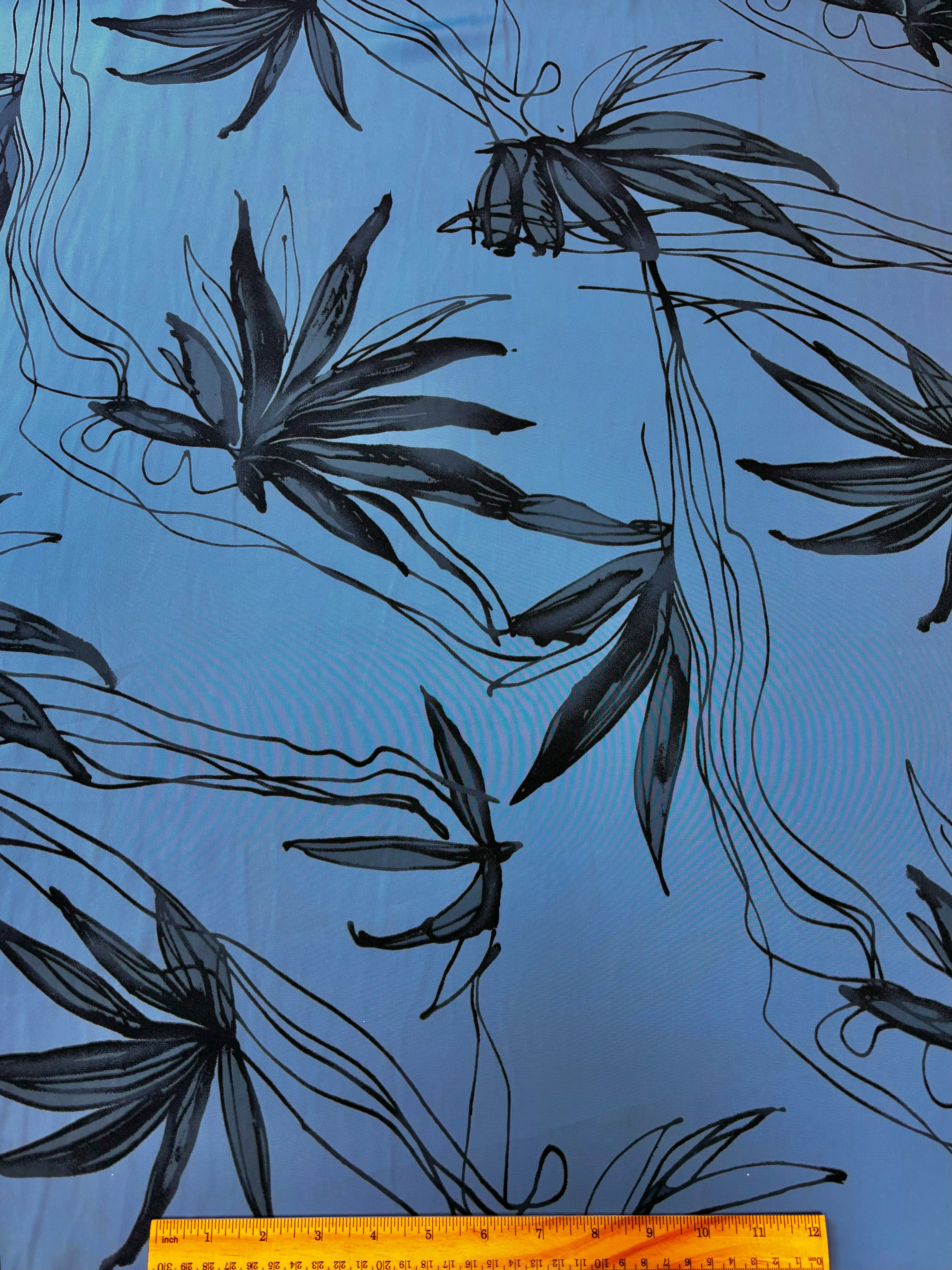 Designer Fabric | Blue Design