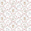 CAT'S GARDEN in White | Timeless Treasures  | PURRFECTION FLANNEL