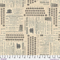 Typewriter Canvas in Neutral | Tim Holtz | Palette Canvas Cloth Collection