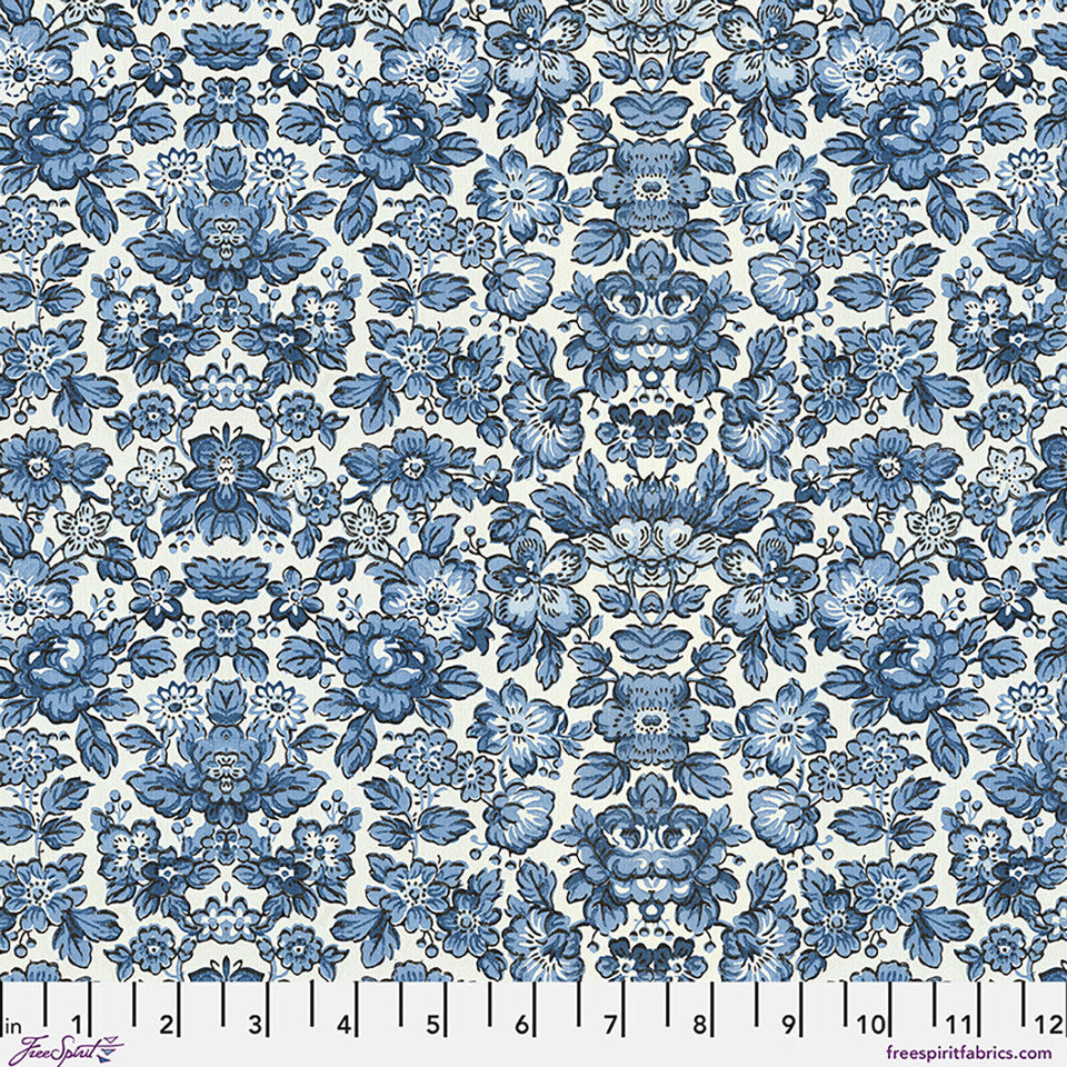 Wallpaper Canvas in Indigo | Tim Holtz | Palette Canvas Cloth Collection