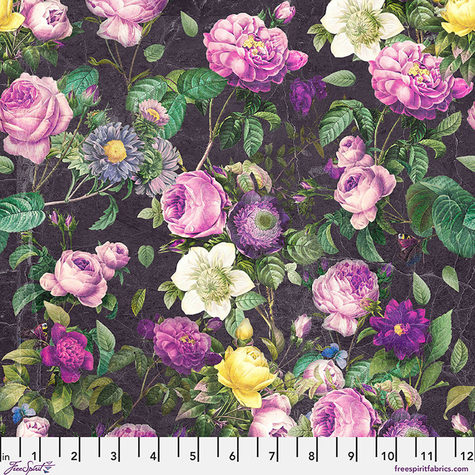 Flower Shop Canvas in Purple | Tim Holtz | Palette Canvas Cloth Collection