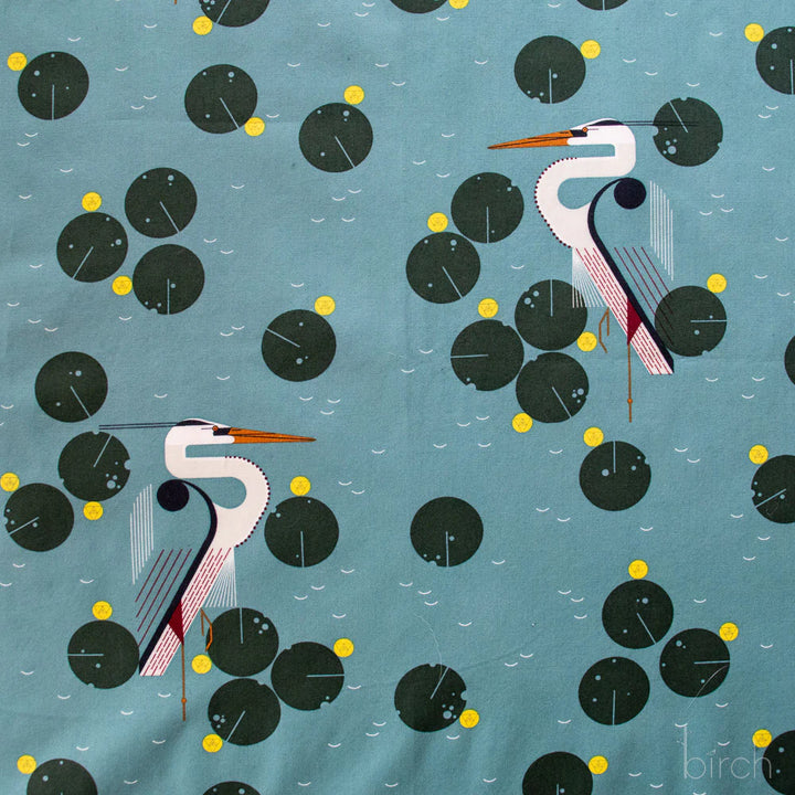 New Herondipity Poplin | by Charley Harper | Coastal Vol. 2