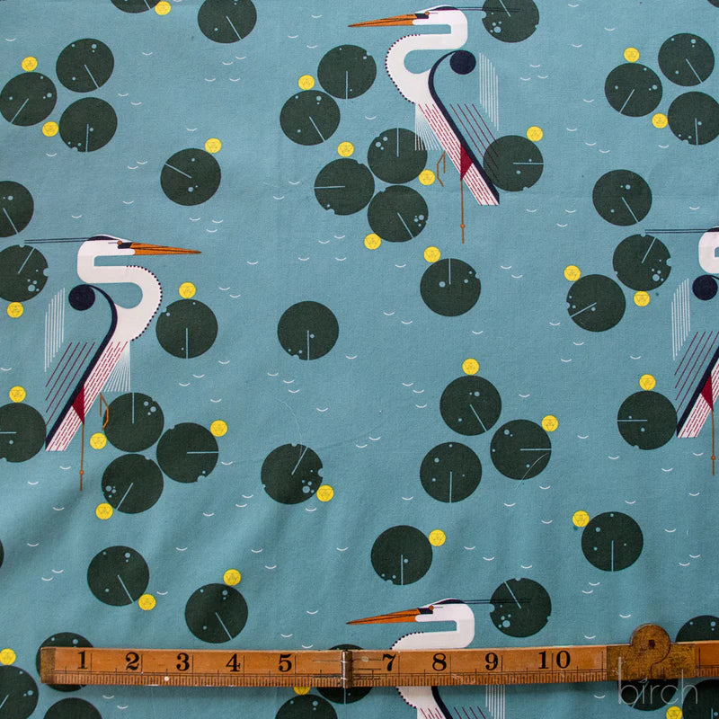 New Herondipity Poplin | by Charley Harper | Coastal Vol. 2