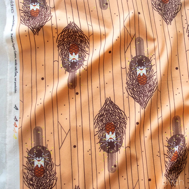 Sierra Squirrel Poplin | Charley Harper | Sierra Range