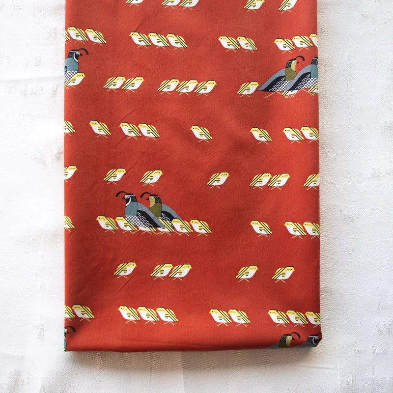 California Quail Poplin | Charley Harper | Sierra Range
