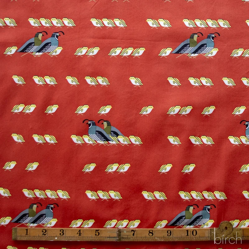 California Quail Poplin | Charley Harper | Sierra Range