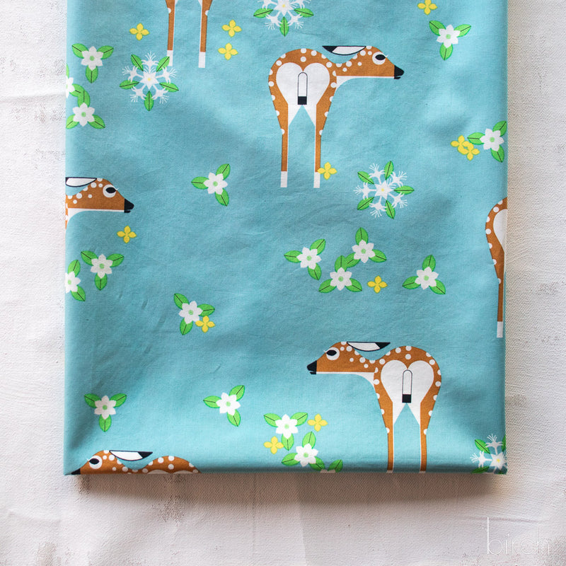 Sierra Deer Field Poplin | Charley Harper | Sierra Range