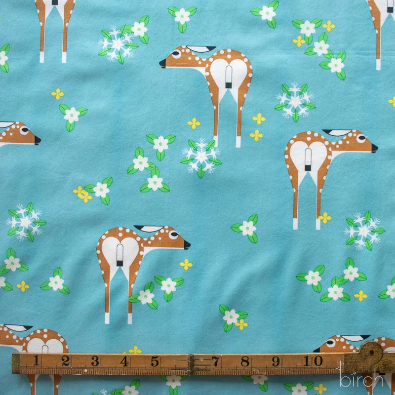 Sierra Deer Field Poplin | Charley Harper | Sierra Range