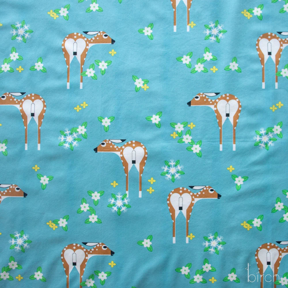 Sierra Deer Field Poplin | Charley Harper | Sierra Range