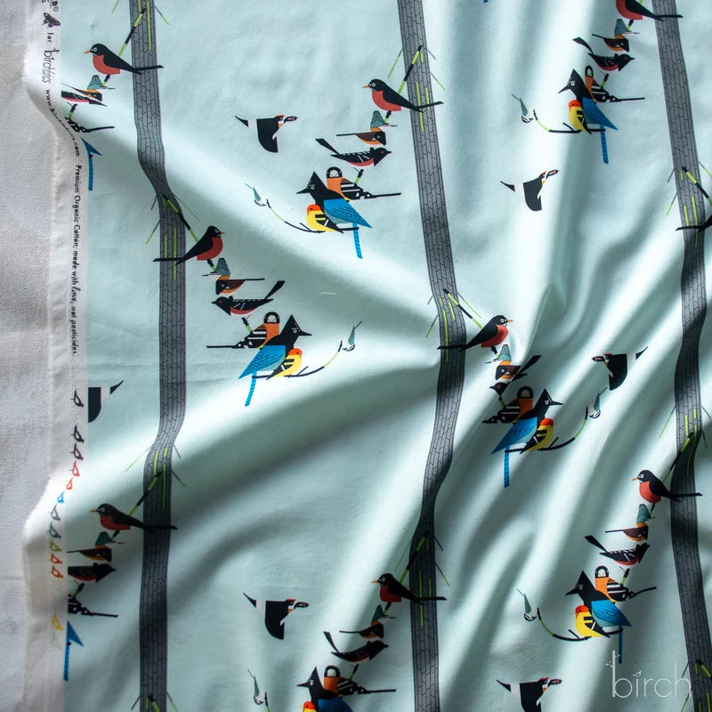 Birds on Pine Poplin | Charley Harper | Sierra Range