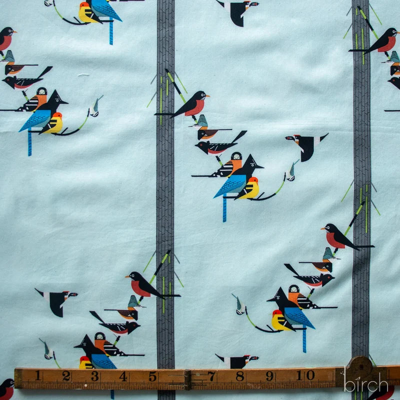 Birds on Pine Poplin | Charley Harper | Sierra Range