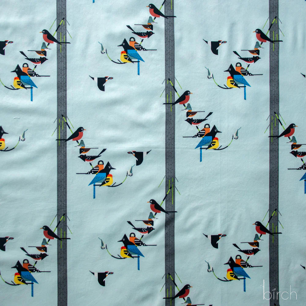 Birds on Pine Poplin | Charley Harper | Sierra Range