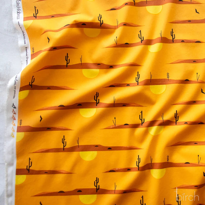 Desert at Dusk Poplin | Charley Harper | The Desert