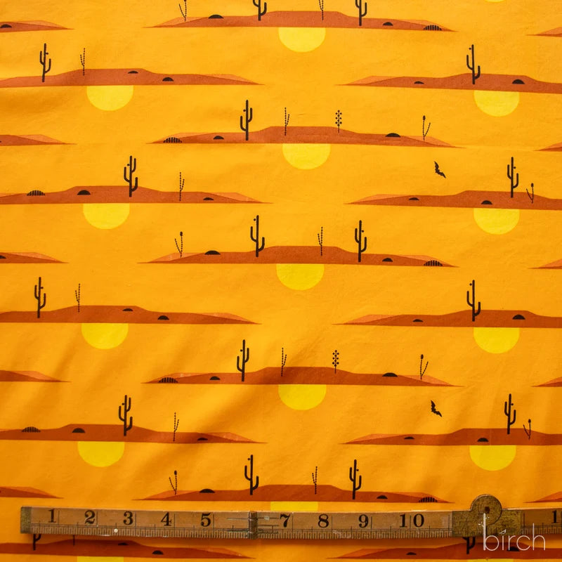 Desert at Dusk Poplin | Charley Harper | The Desert