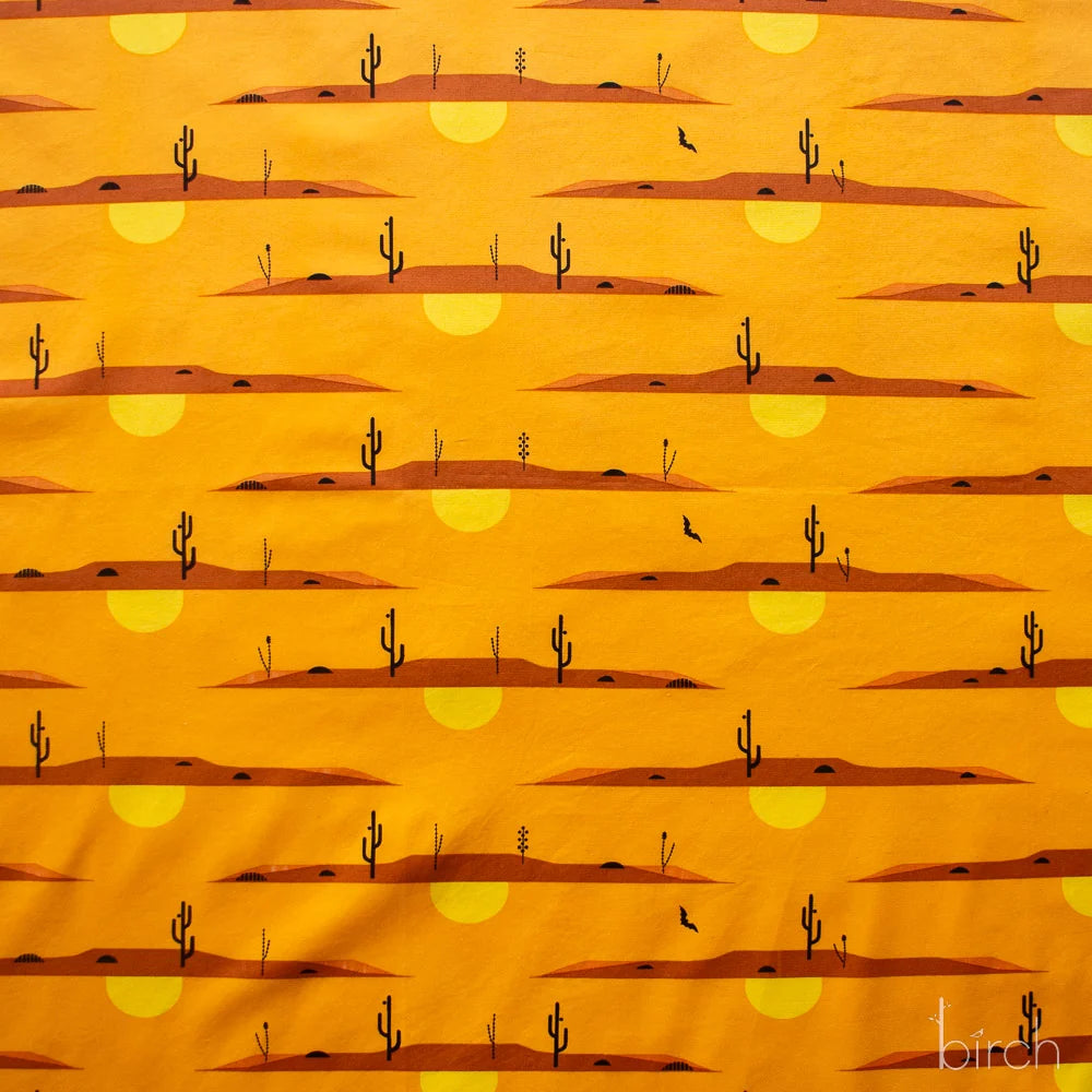 Desert at Dusk Poplin | Charley Harper | The Desert