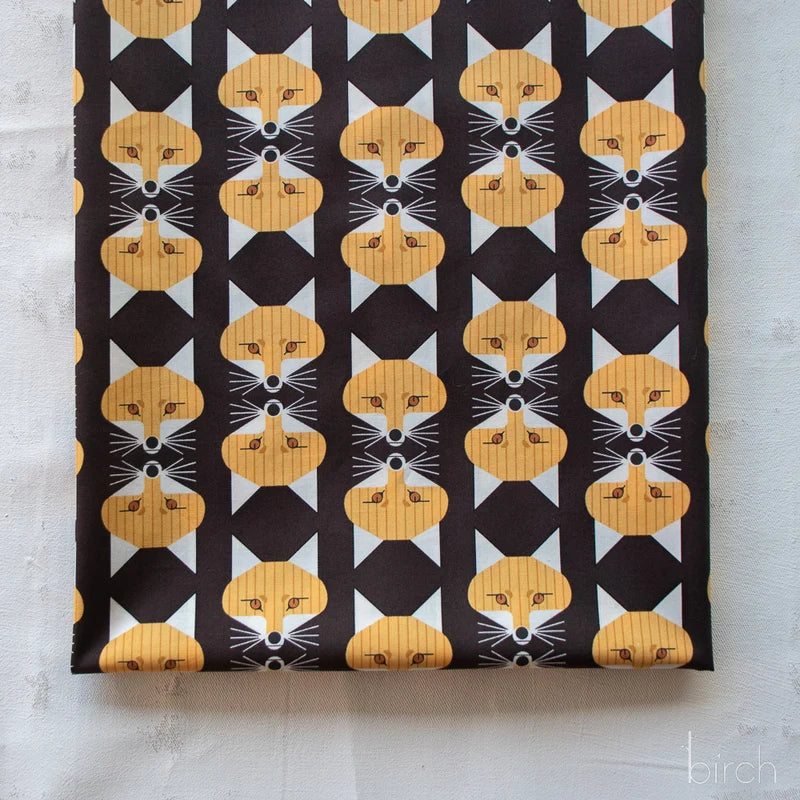 Fox Face Raisin Poplin | Charley Harper | Woodland Wonders