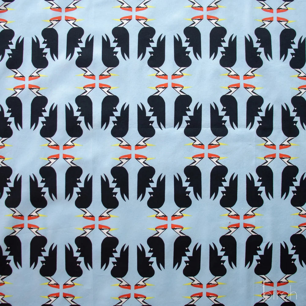 Woodpeckers Blue | Charley Harper | Woodland Wonders