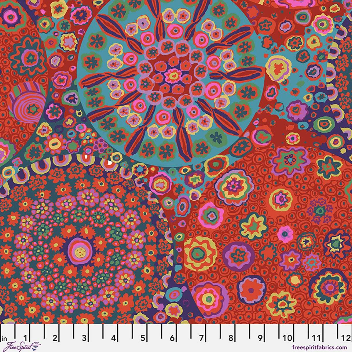 Millefiore - Red || Kaffe Fassett Cotton Lawn