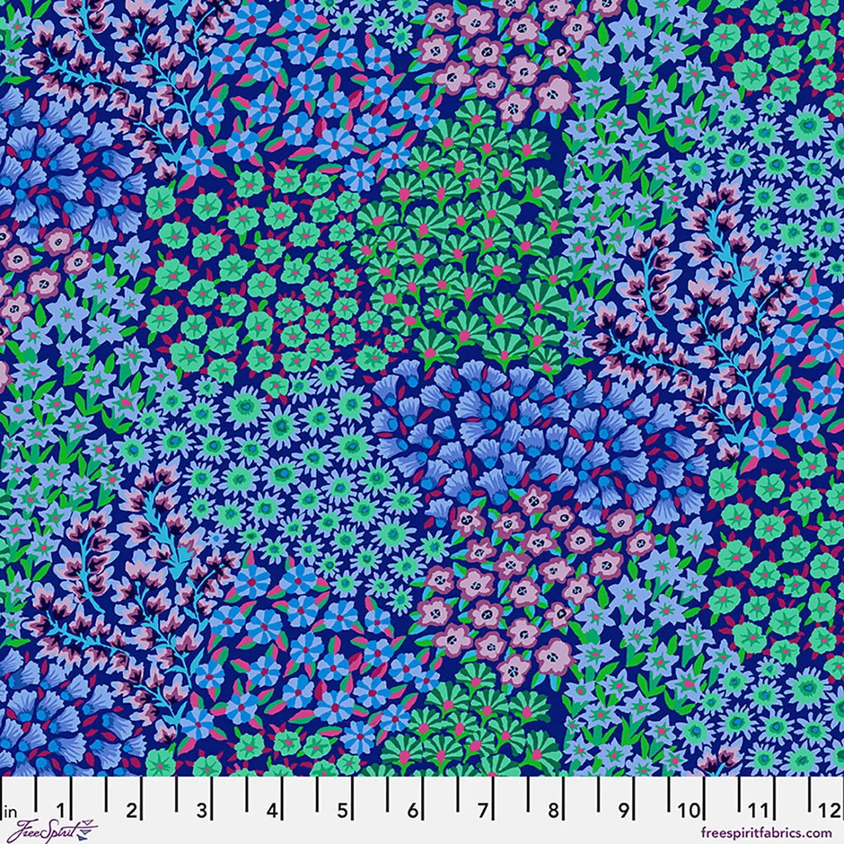 Persian Garden - Blue || Kaffe Fassett Cotton Lawn