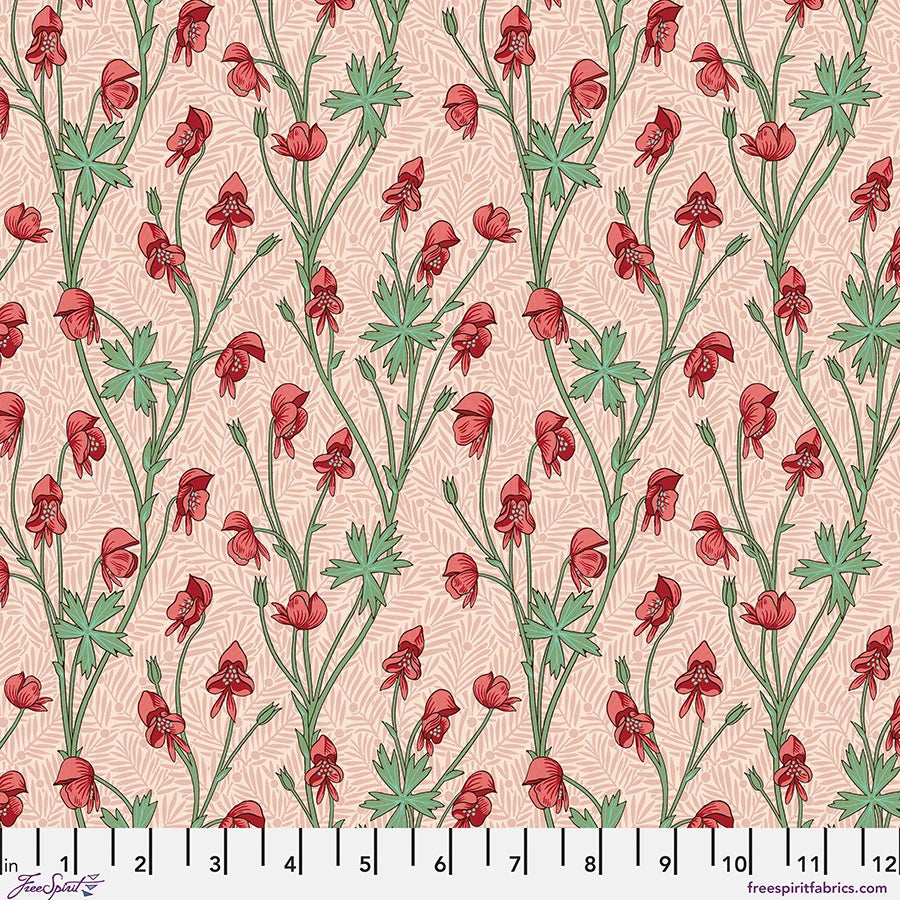 Monkshood - Fuchsia || Bedford Park Cotton Lawn