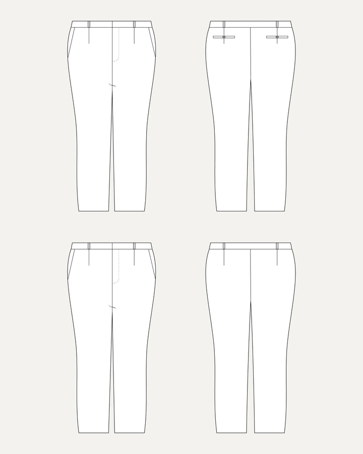 2 Session Trouser Sewing Class | Advanced Beginner|  Wednesday, July 15th & Wed, July 22nd at 11-3 PM