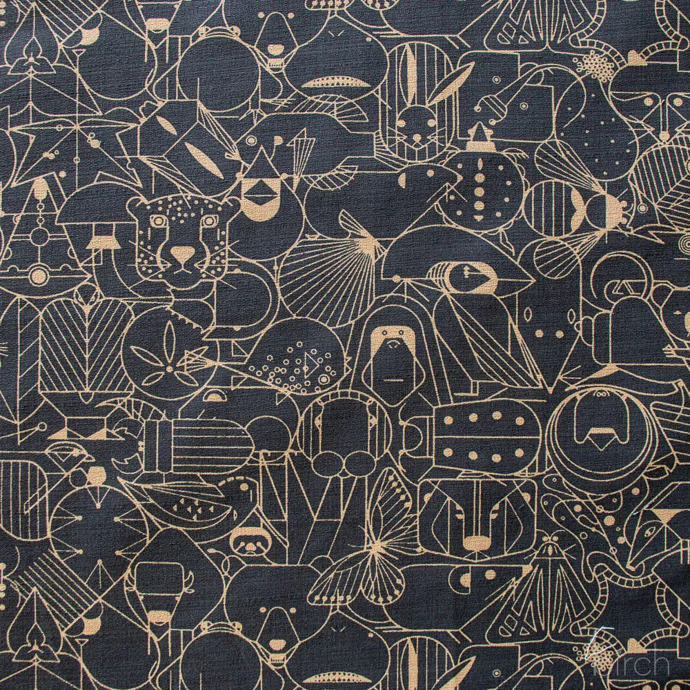 End Papers Basic Cast Iron BARKCLOTH | Charley Harper | Iconic Vol. 2 collection