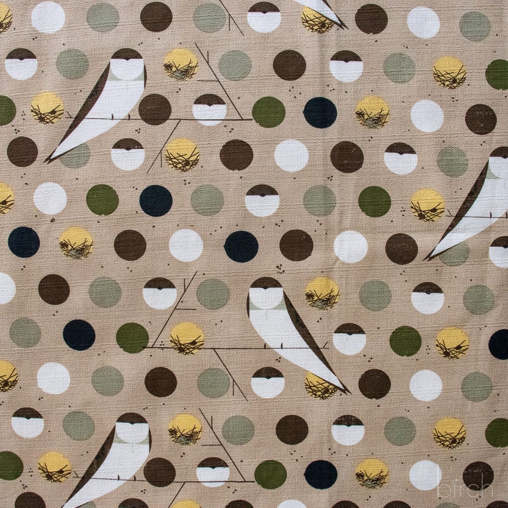 Bank Swallow, Brown BARKCLOTH | Charley Harper | Iconic Vol. 2 collection