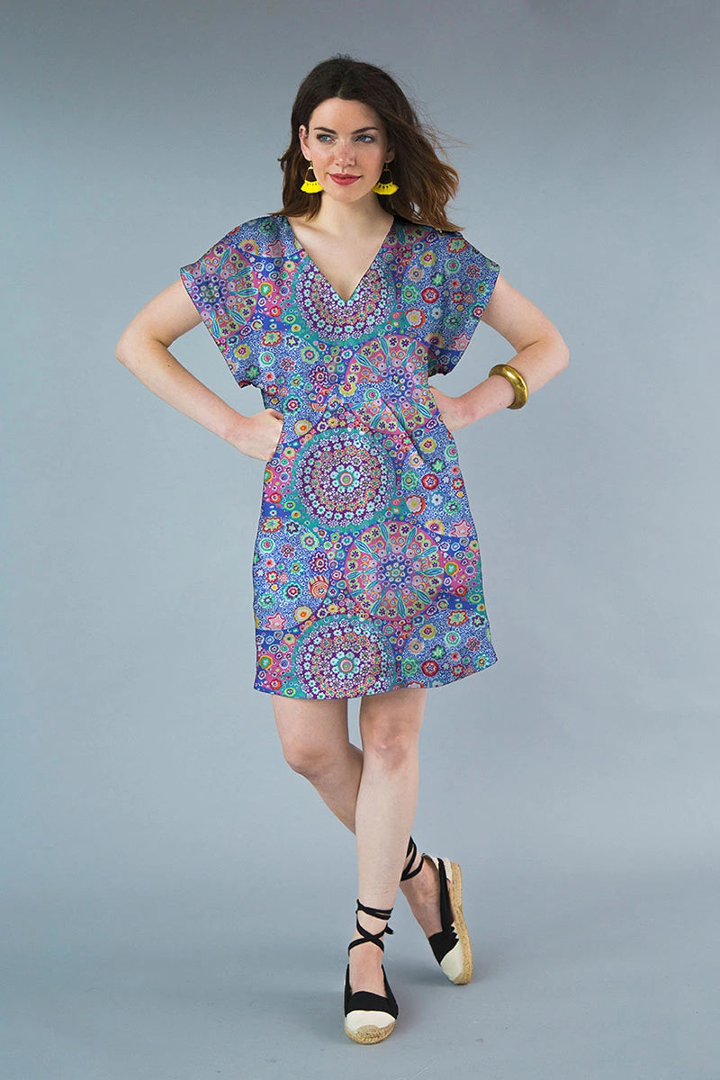 Millefiore - Aqua || Kaffe Fassett Cotton Lawn