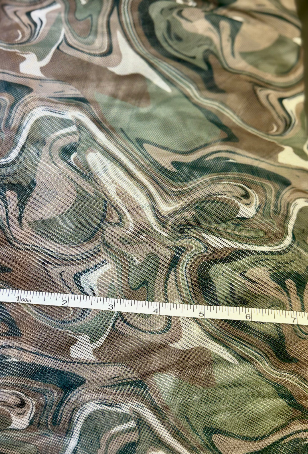 Silky Print in Spring | Stretch Mesh |