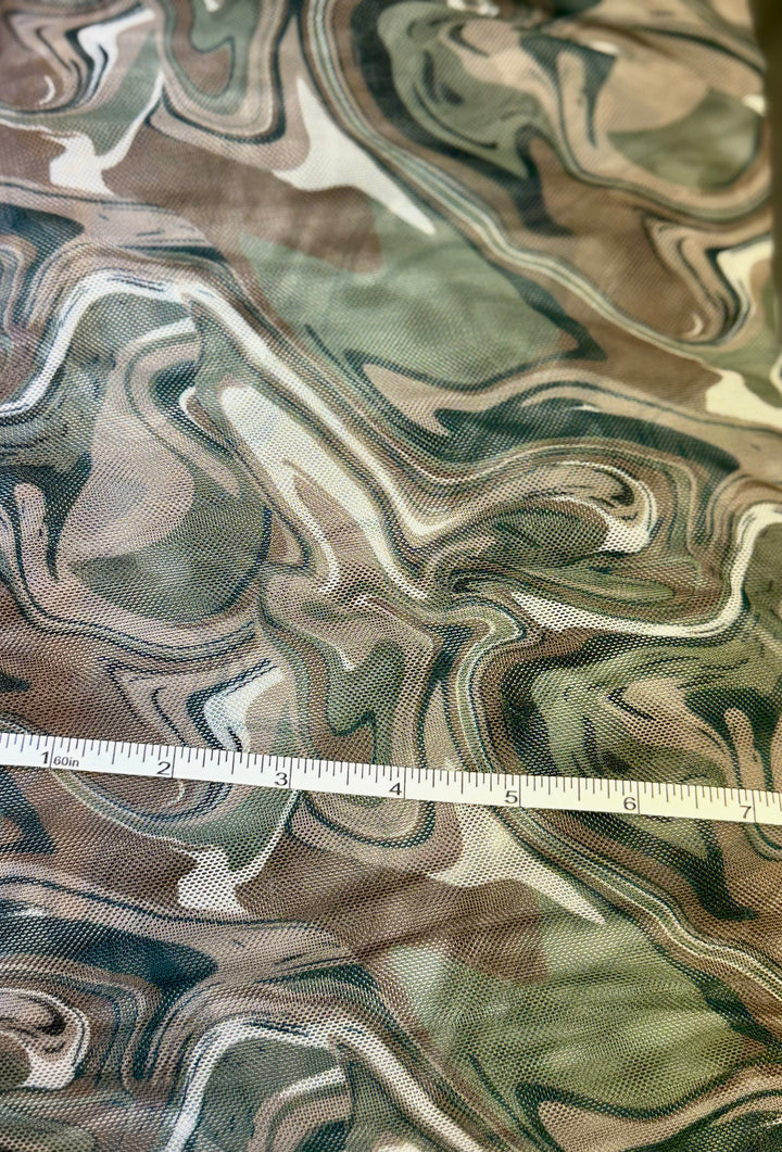 Silky Print in Spring | Stretch Mesh |