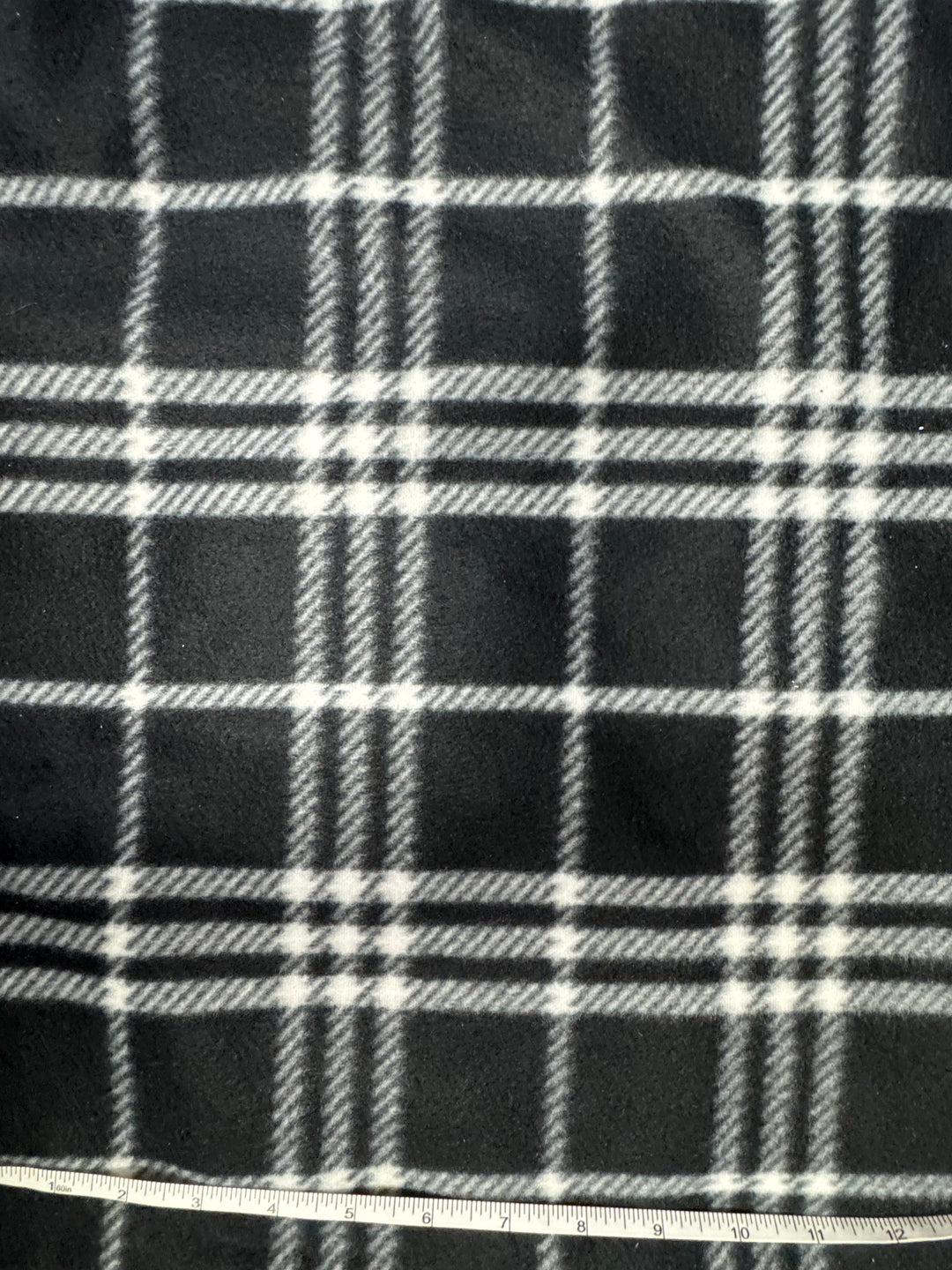 Blizzard Fleece | Simple Plaid Black | Apparel Fabric
