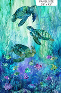 Coral Reef | Turquoise Multi Panel