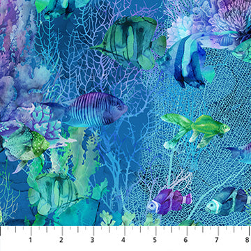 Coral Reef | Navy Multi Fish