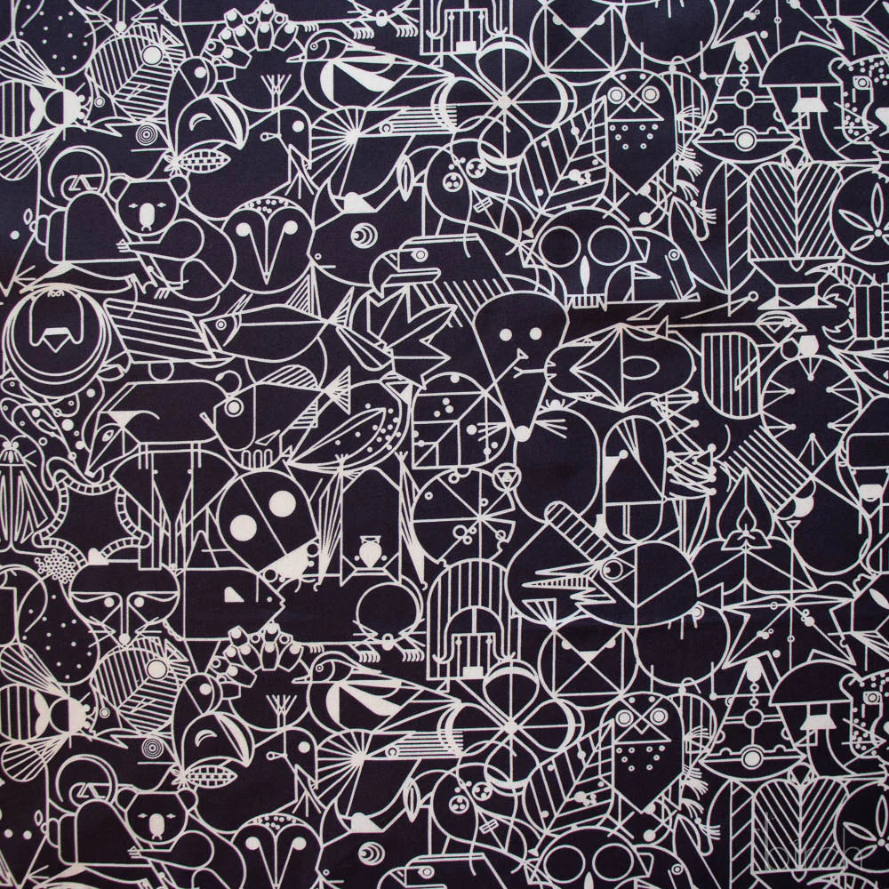 End Papers Black | by Charley Harper | Coastal Vol. 2