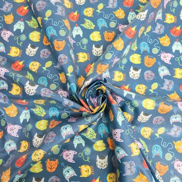 ALLEY CATS Fabric - Laminated Cotton