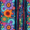 BRIGHT FLORAL 11" STRIPES  | Jubilant Collection | Timeless Treasures