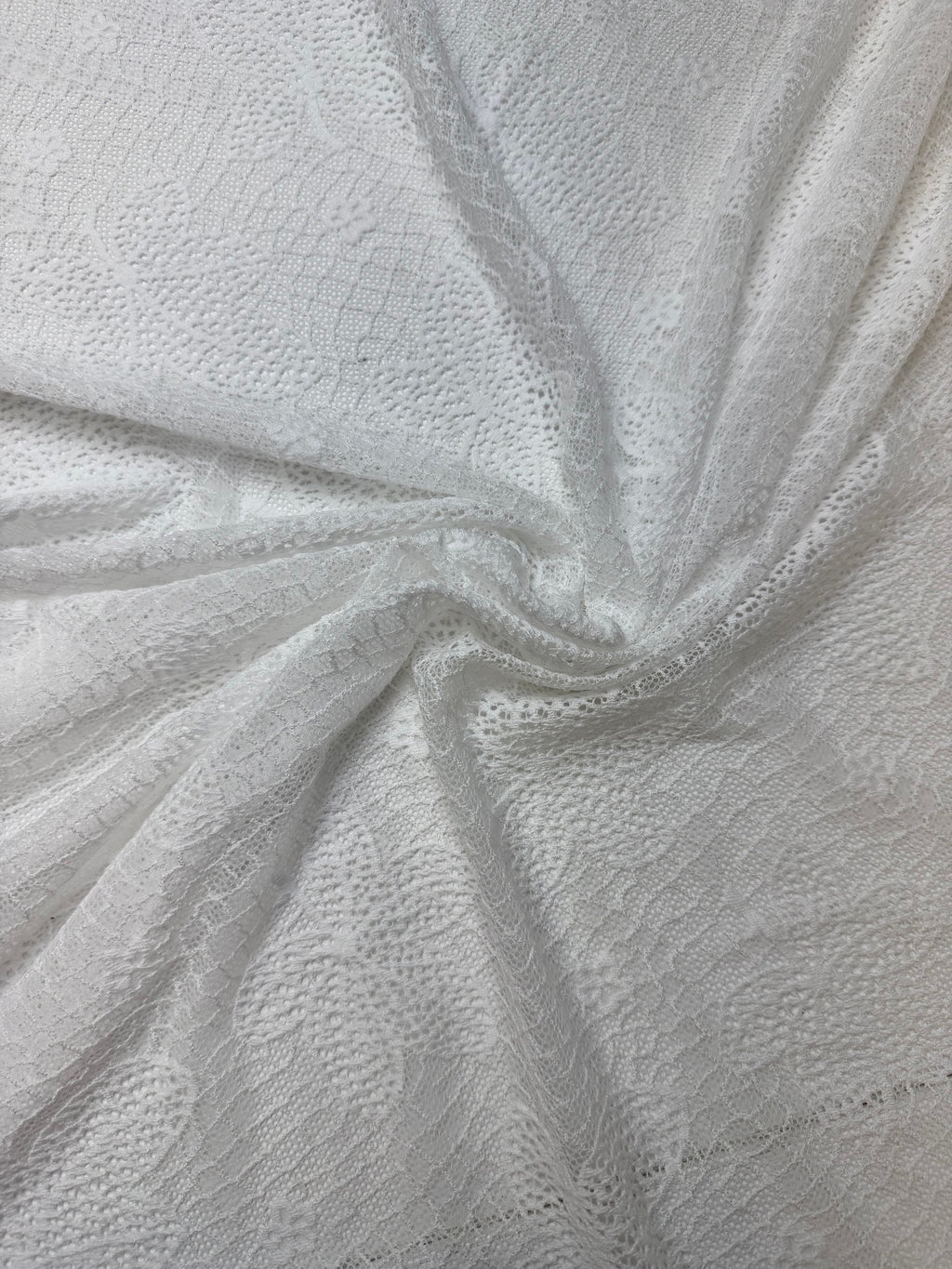 White | French Lace with Scallops on the Selvage