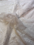 White | Scalloped Lace Panels