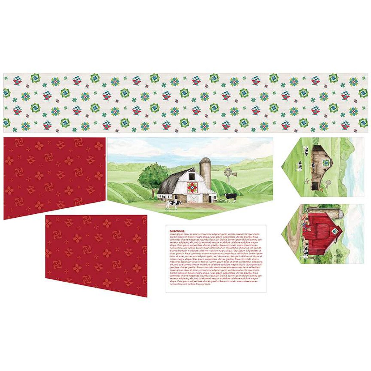 Mantel Runner of the Month & More 36“ x 56” Home Dec Panel August | PER PANEL