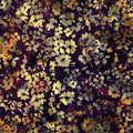 Medium Floral in Rum Raisin | Cotton Batiks |  Hoffman Fabrics