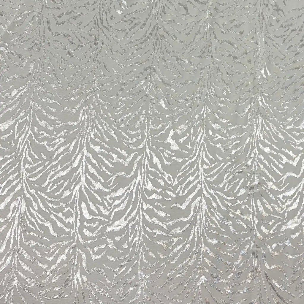 White Zebra Print | Viscose Jacquard | Made in Italy