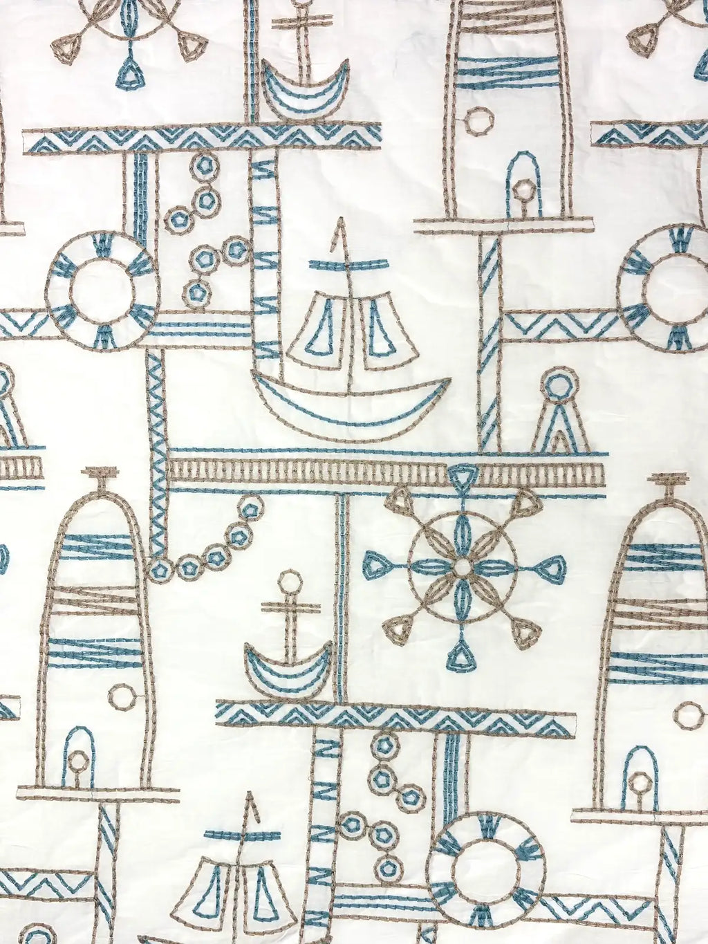 Boat Embroidered | Cotton | Made in Italy