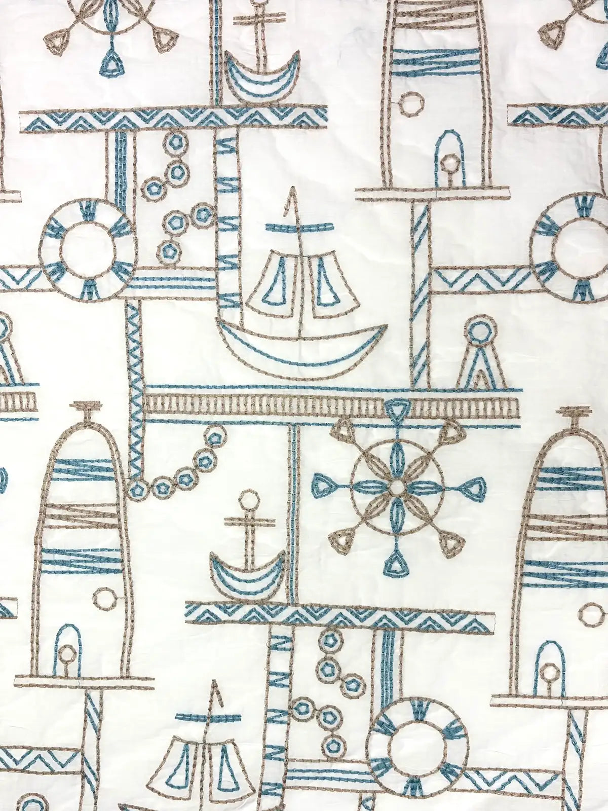 Boat Embroidered | Cotton | Made in Italy