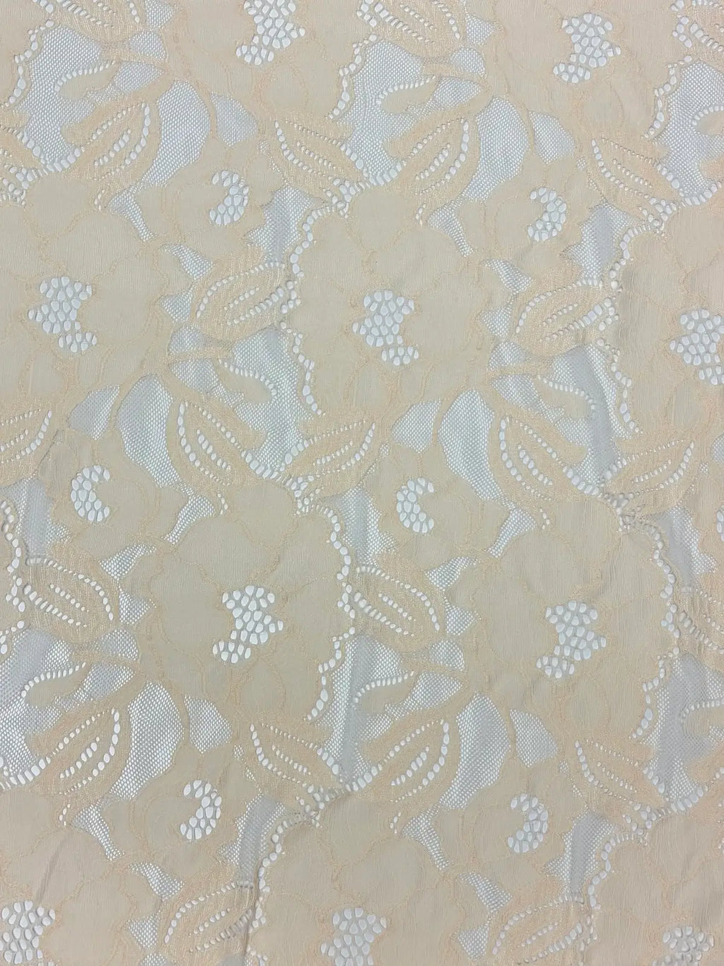 Peach Blush Floral | Lace Stretch