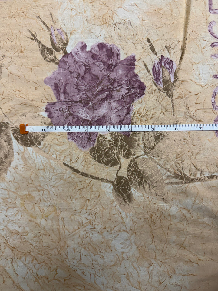 Beige design with Ships and Floral | Liberty Cotton