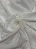 Floral Scallop Border Embroidered Cotton | Lace | Made in Italy