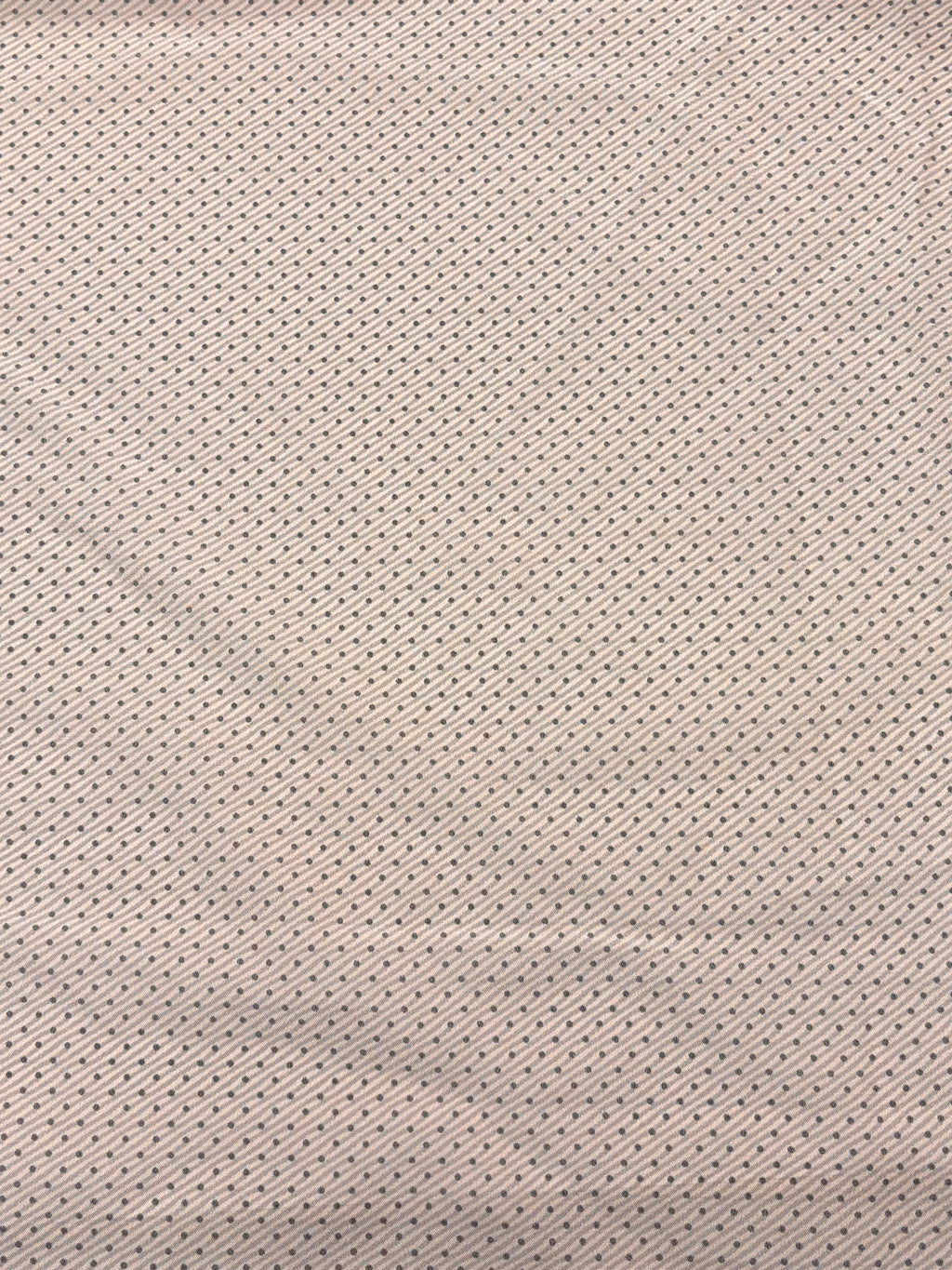 Dusty Rose Stripe with Dark Grey Polka dots | Silk