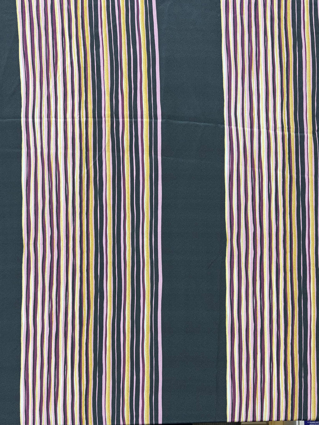 Navy With Plum, White, and Olive Stripes | Silk