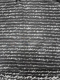 Black with Cursive in White | Silk Chiffon